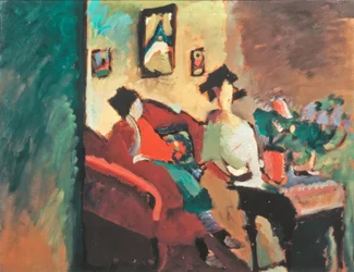 Interieur (Mit Gabriele Münter und Marianne von Werefkin)